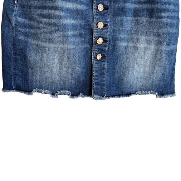 Indigo Rein button up jean skirt 12 - Picture 5 of 7